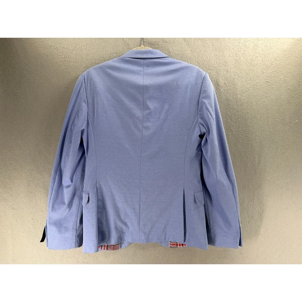 Zara Blazer Jacket Mens 36 US Blue Stretch Comfort Knit Two Button Preppy NWT‎